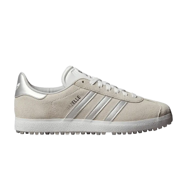 Бутсы adidas Wmns Gazelle Spikeless Golf 'Crystal White Silver Metallic', кремовый