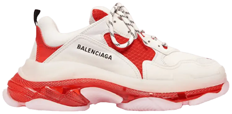 Кроссовки Balenciaga Wmns Triple S 'Clear Sole - Red', красный