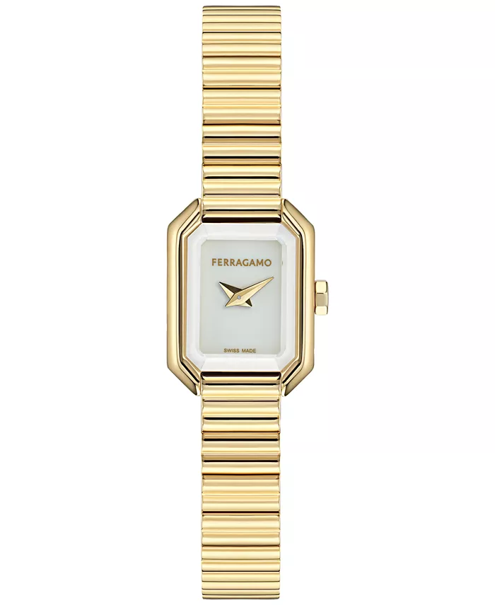 

Женские наручные часы Swiss Crystal Petite с позолотой ионным покрытием 15x20мм Ferragamo