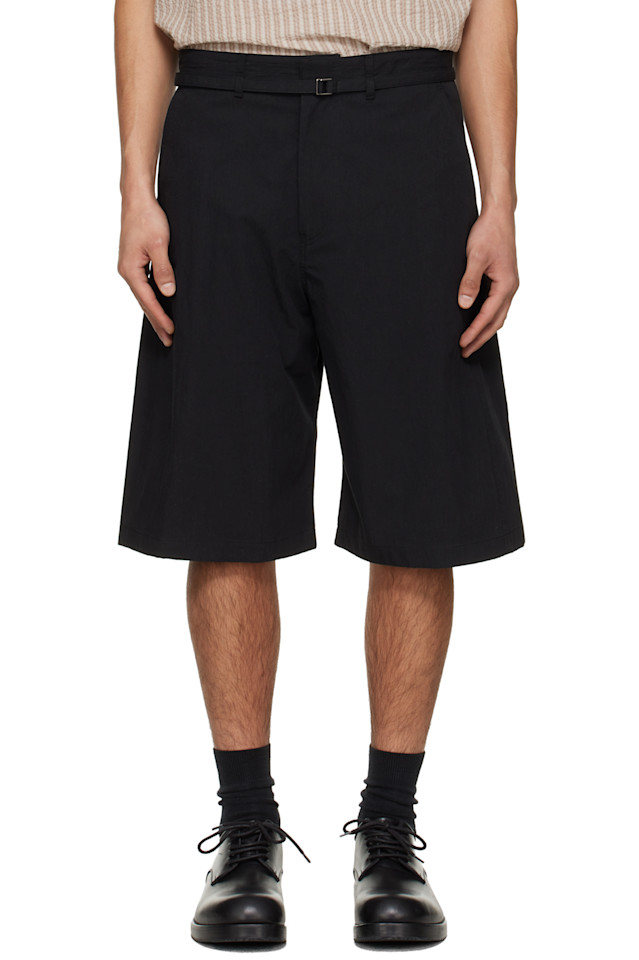 

Шорты с изогнутым поясом Le17Septembre, черный