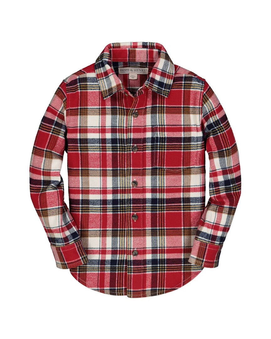 

Хлопковая рубашка Hope & Henry, красный