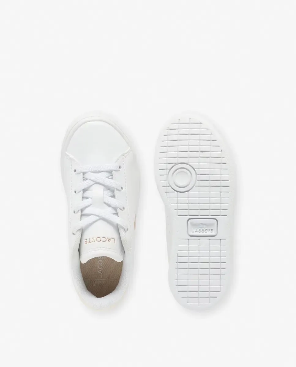 Унисекс спортивные кроссовки Carnaby Set для младенцев Lacoste, белый / зеленый — фото 2
