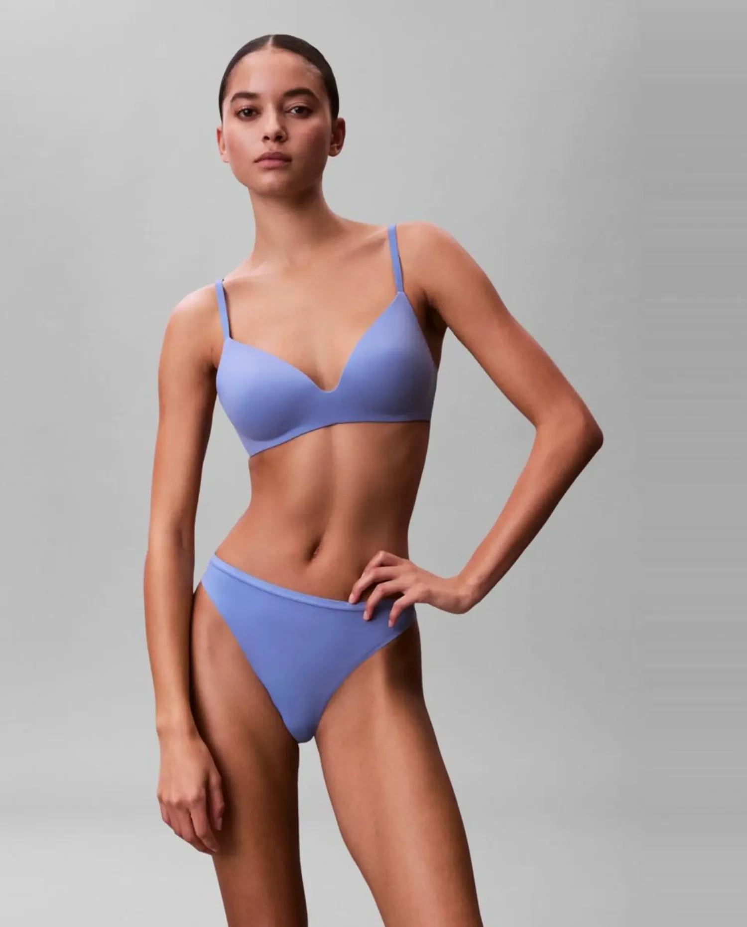 Трусики-танга ИДЕАЛЬНАЯ ПОСАДКА Calvin Klein, синий — фото 2