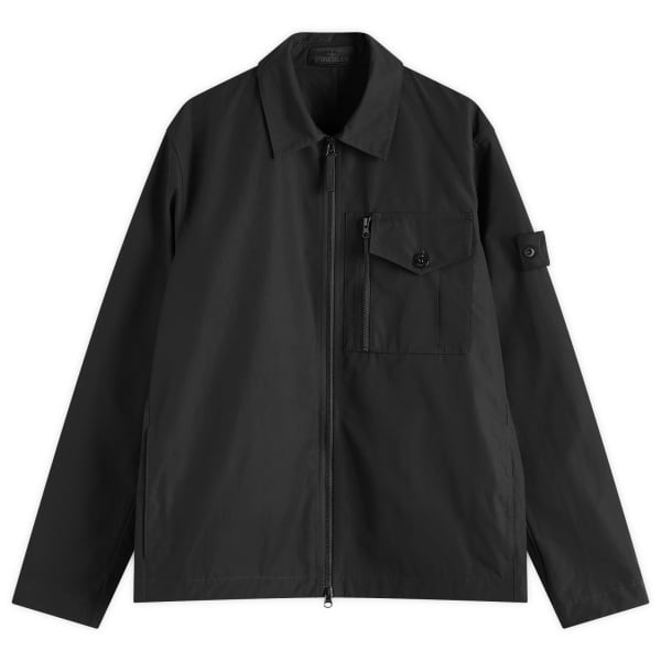 

Куртка-Рубашка Ghost Piece из водонепроницаемого холста Stone Island, черный