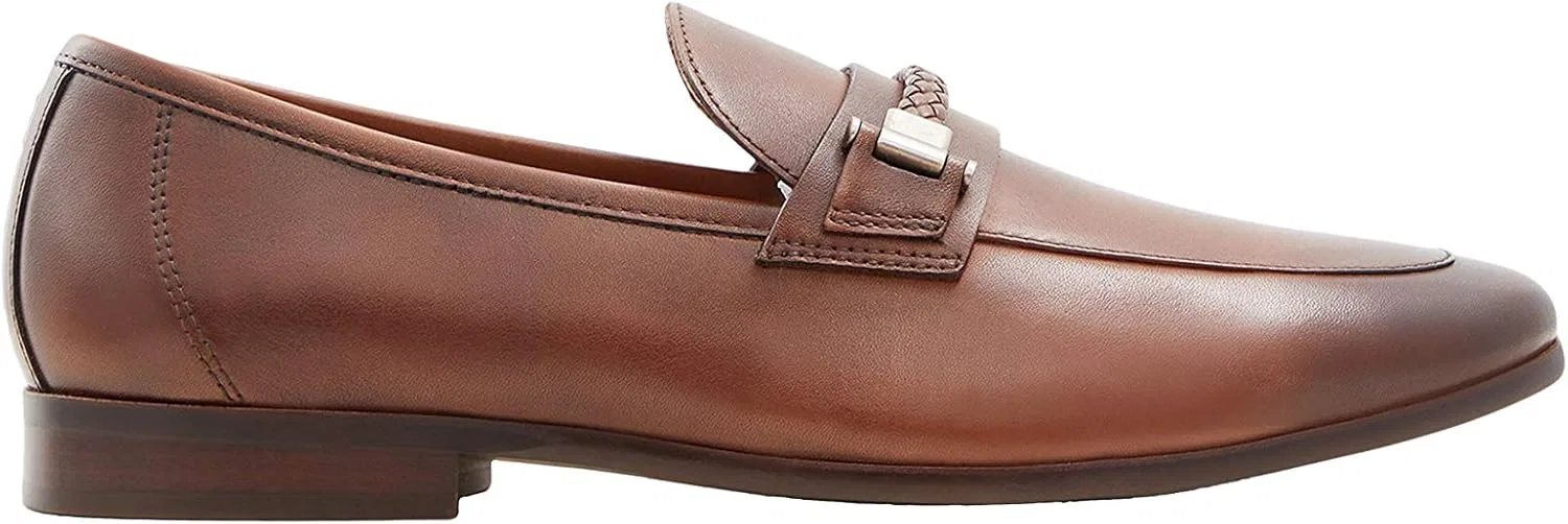 Туфли лоферы ALDO Hattemseflex, коньяк — фото 3