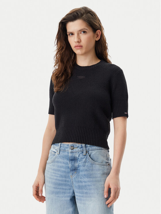 

Свитер обычного кроя DW0DW20380 Tommy Jeans, черный