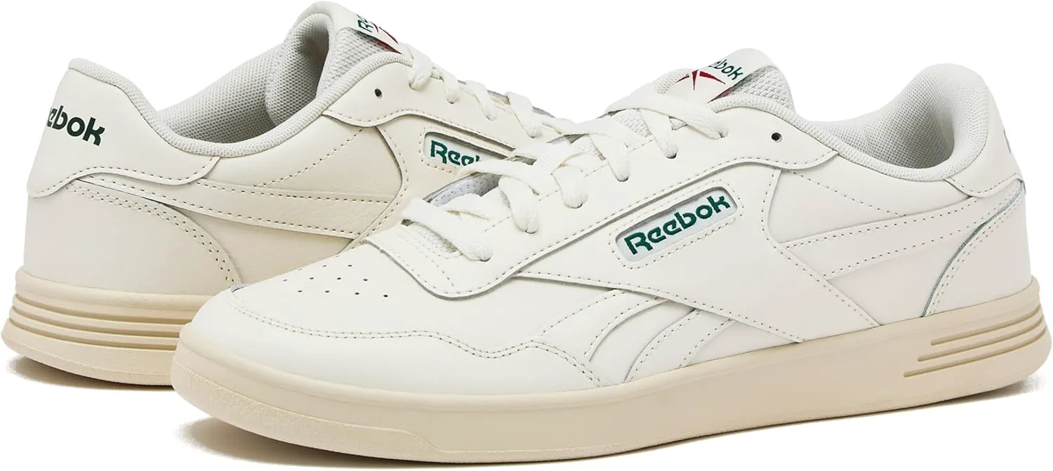 Мужские кроссовки Reebok Court Advance - повседневные теннисные туфли, размеры с 6 по 15, темно-зеленый/красный — фото 2