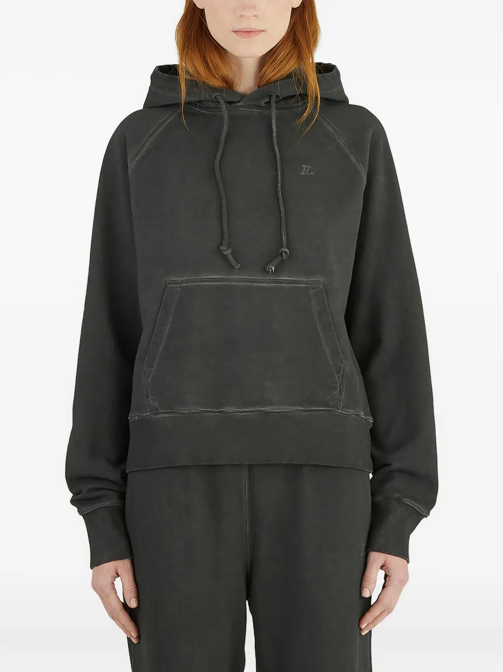 

Хлопковое худи Helmut Lang, серый
