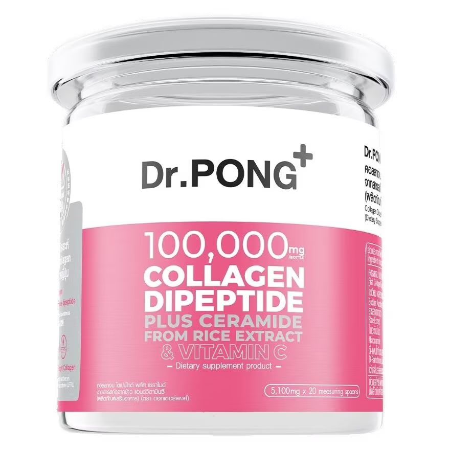 

Dr.pong ДР.ПОНГ 100 000 мг. Коллагеновый дипептид плюс керамид, Pink