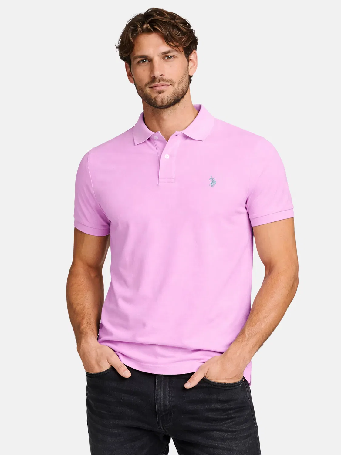 Рубашка U.S. Polo Assn., Fuchsia — фото 3