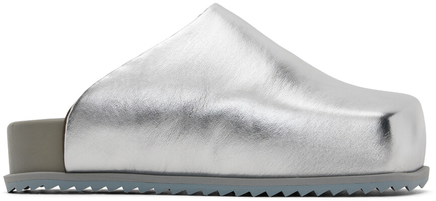 Серебряные мокасины Truck Slide Slip-On YUME YUME
