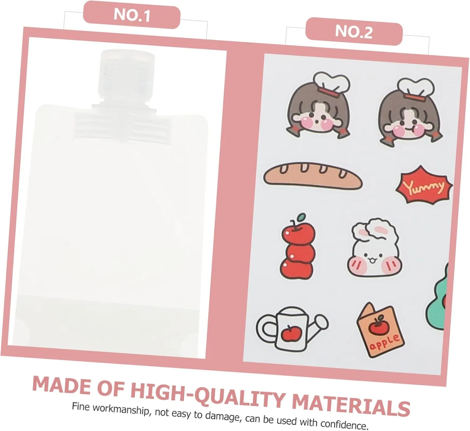 Набор дорожных косметичек Clear Packing Bag, Lurrose, 10 предметов, белый — фото 4