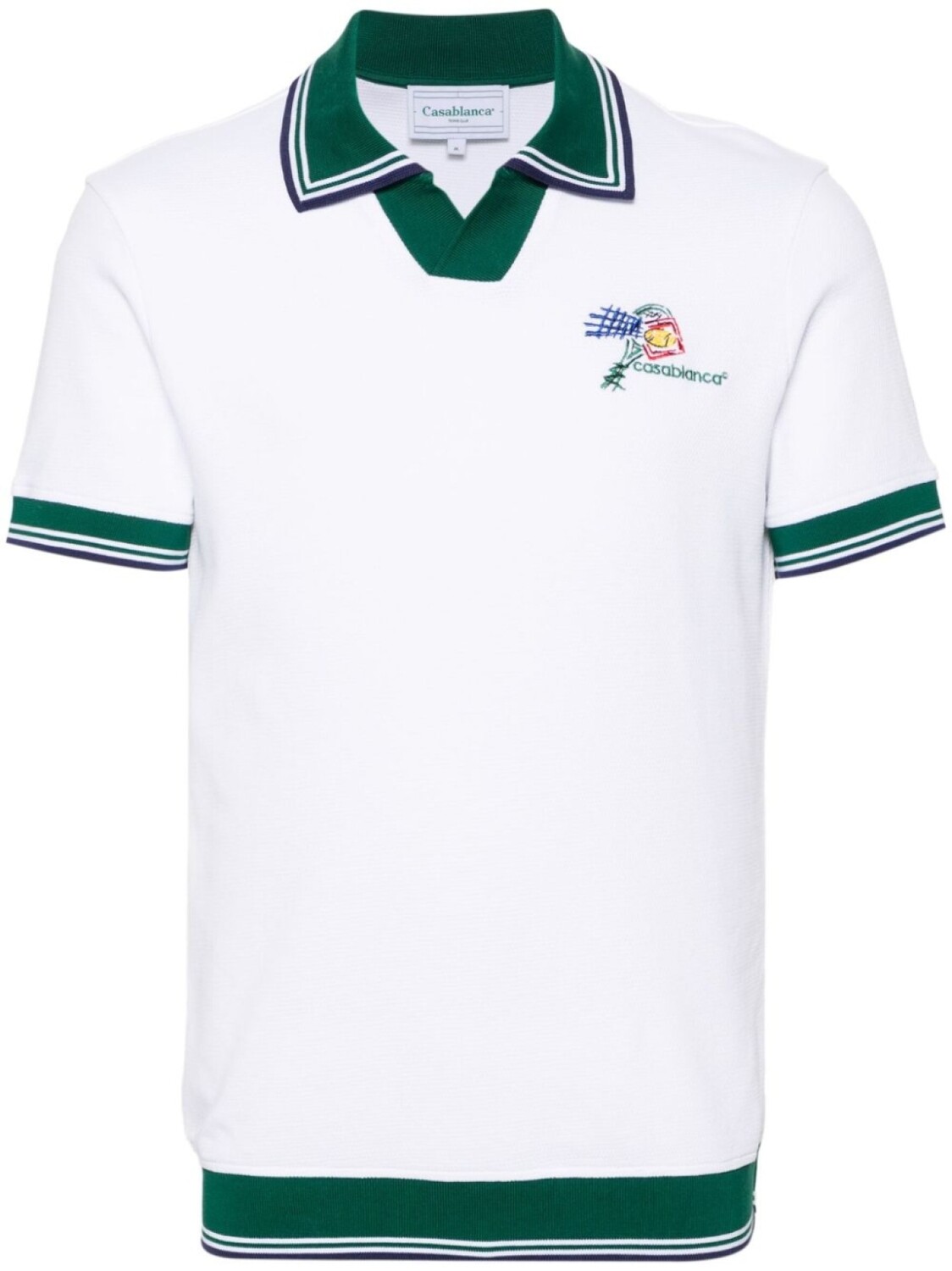 

Casablanca рубашка поло Croquis De Tennis, белый