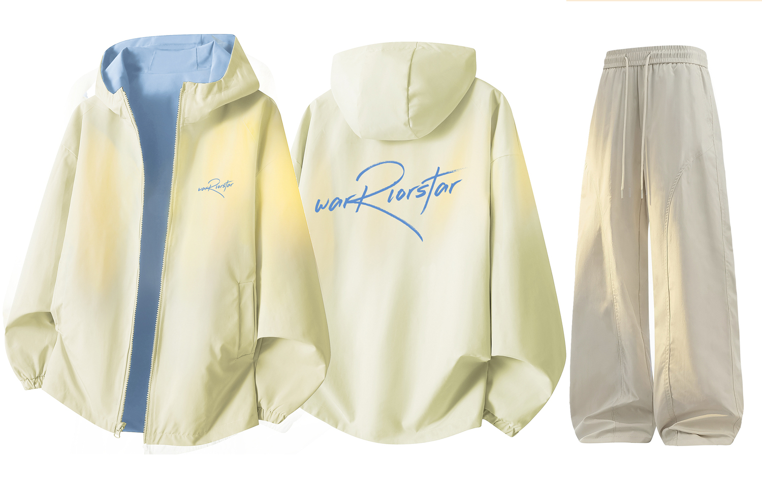 

Повседневная спортивная одежда Unisex WARRIOR, светло-желтый (reversible)+оранжевый[clothing sets]