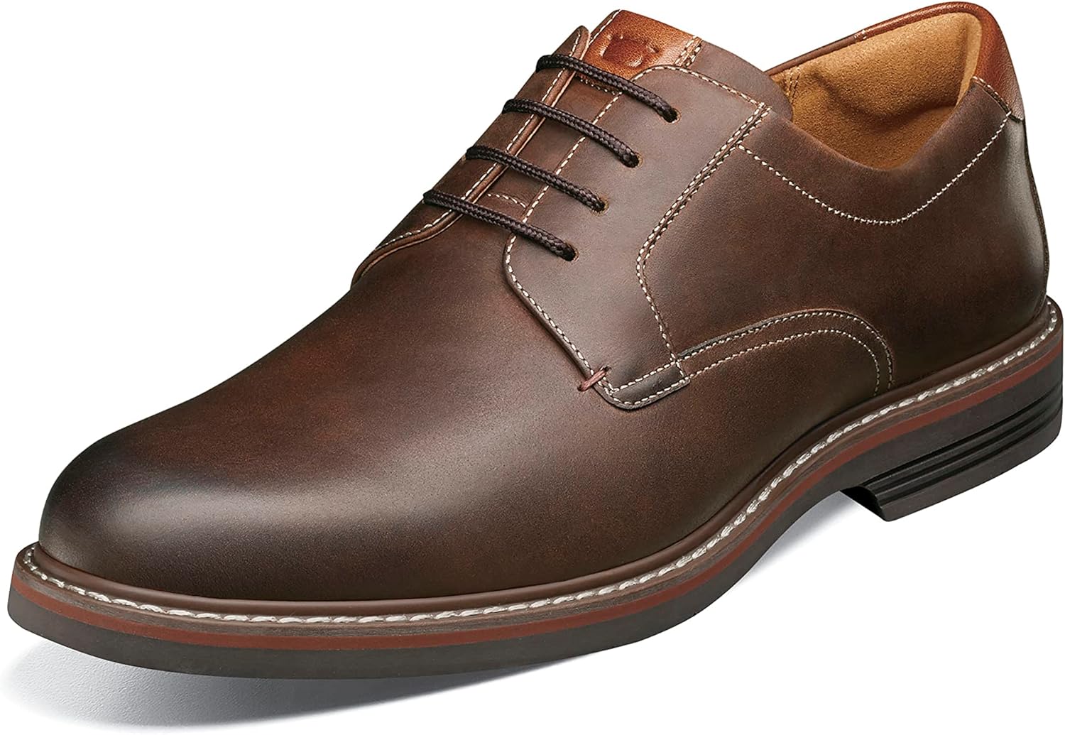 

Мужские оксфорды Florsheim Neufeld с простым носком, Brown Crazy Horse