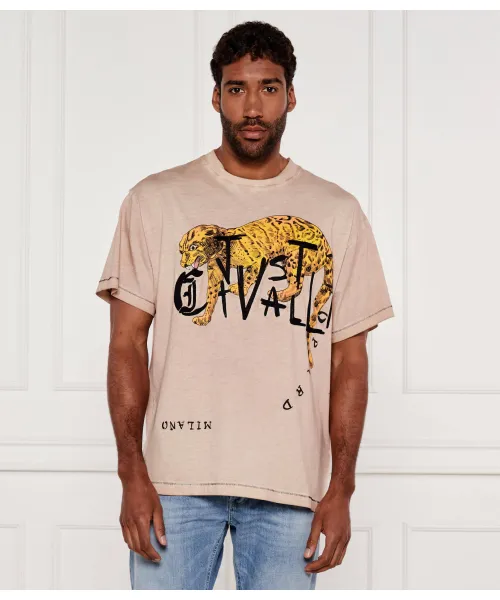 

Футболка Relaxed fit Just Cavalli, бежевый