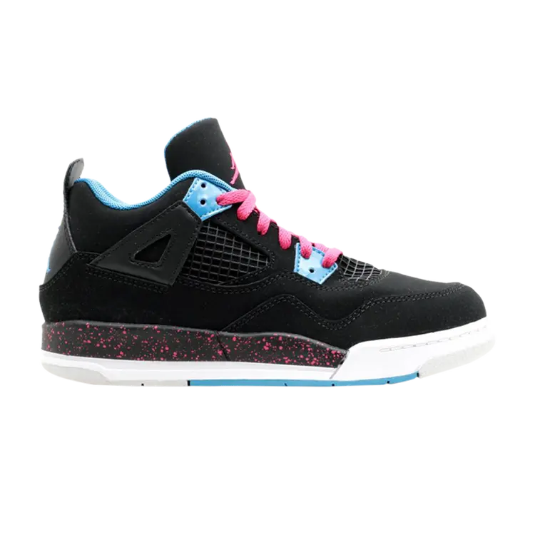 

Кроссовки Air Jordan 4 Retro PS 'Black Vivid Pink', черный