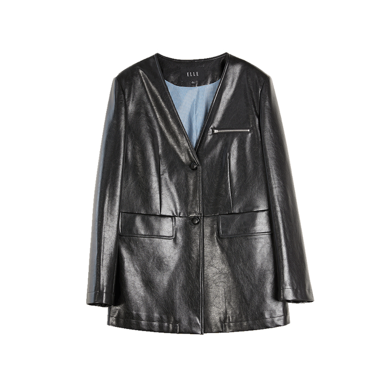 

ELLE Деловой костюм для женщин черный с V-образным вырезом Moderate