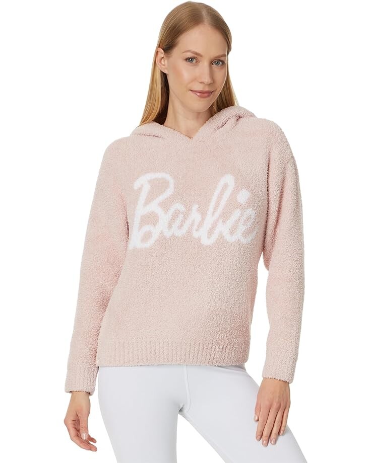 

Худи Barefoot Dreams CozyChic Barbie, цвет Dusty Rose/White
