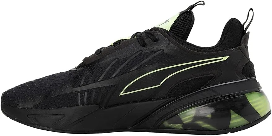 Кроссовки для тренировок Puma Unisex Adult X-Cell Action Soft Focus, белый/черный/желтый — фото 2