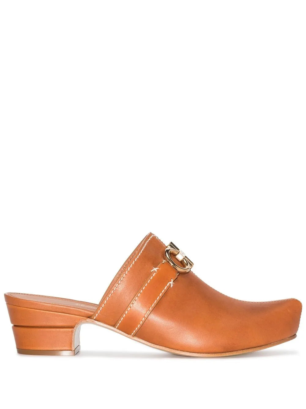 Ferragamo Gancini слипоны-мюли Salvatore Ferragamo, коричневый