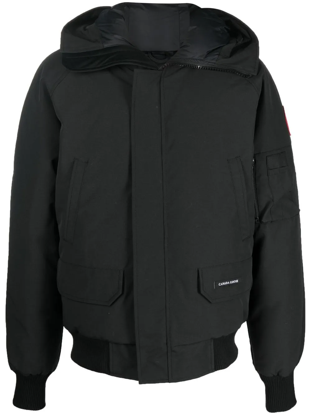 

Бомбер Chilliwack с капюшоном Canada Goose, черный