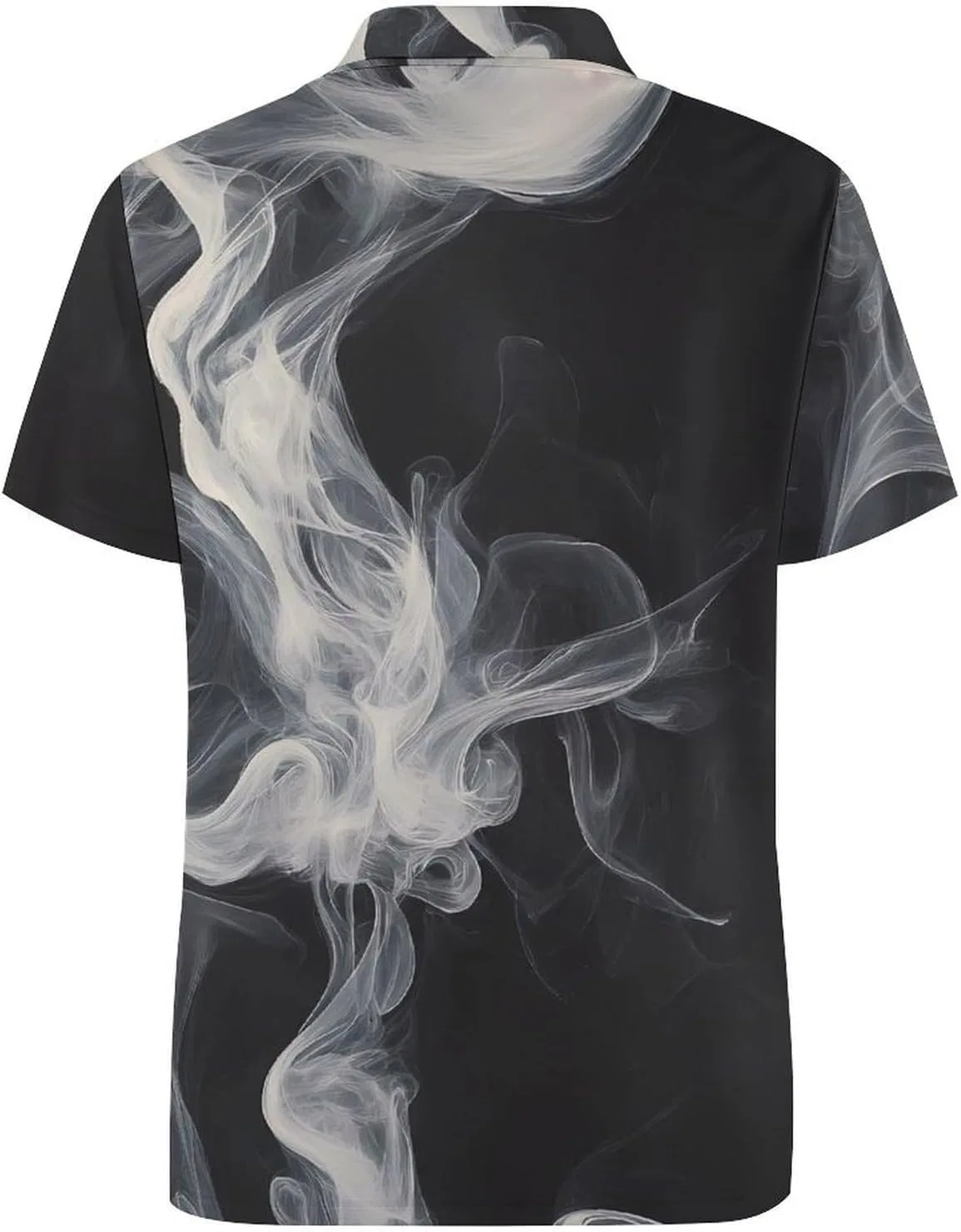 Женское поло для гольфа White Smoke Swirls, короткий рукав, быстросохнущее — фото 4