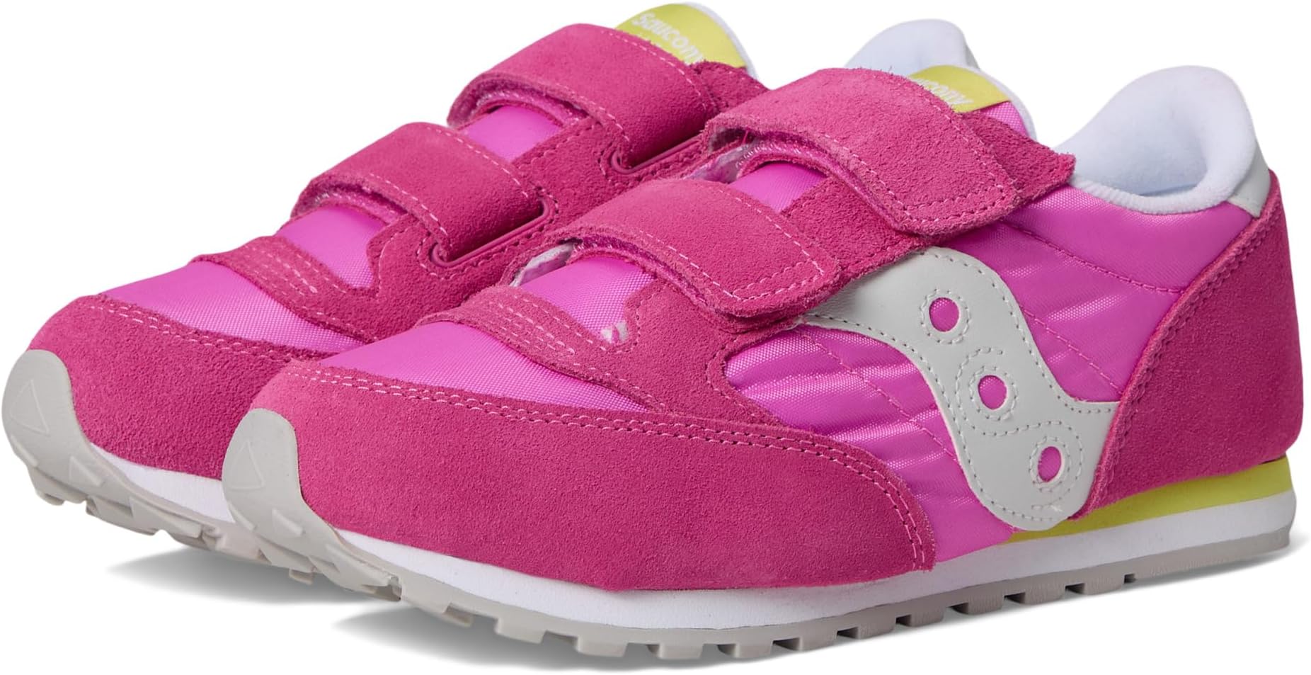 

Кроссовки Saucony Kids Originals Jazz Double Hook & Loop, цвет Pink/Lime