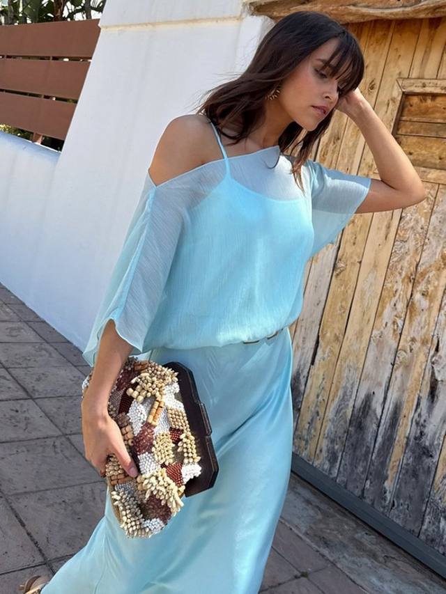 

Платье Tilly из шифона Never Fully Dressed, Blue