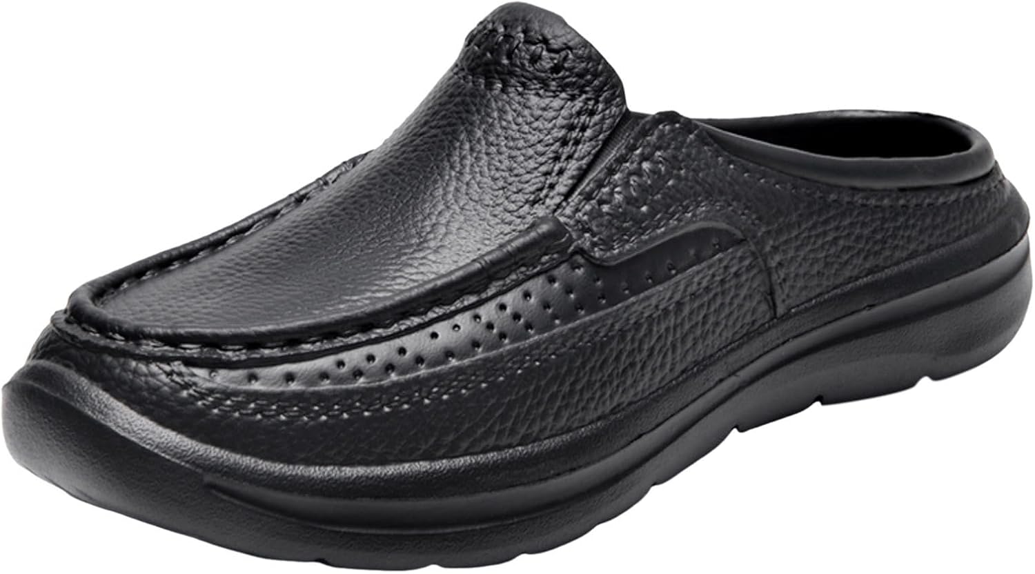 

Мужские сандалии модные, новая модель, однотонные, летние повседневные, с закрытой пяткой, плоская подошва, удобные, нескользящие, легко надеваются, повседневные, мужские сандалии шириной 13 Generic, черный