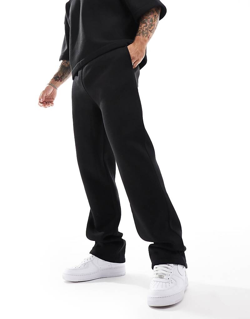 

Черные джоггеры прямого кроя ASOS DESIGN