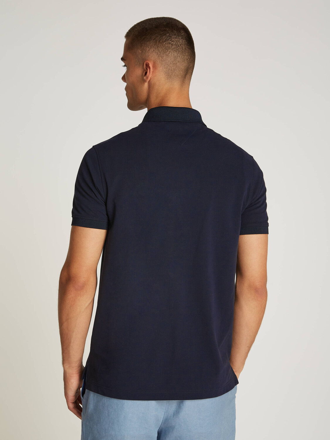 Поло Tommy Hilfiger Regular Fit, темно-синий — фото 3