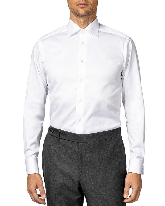 

Рубашка-платье Slim Fit Signature Twill French Cuff Eton, белый