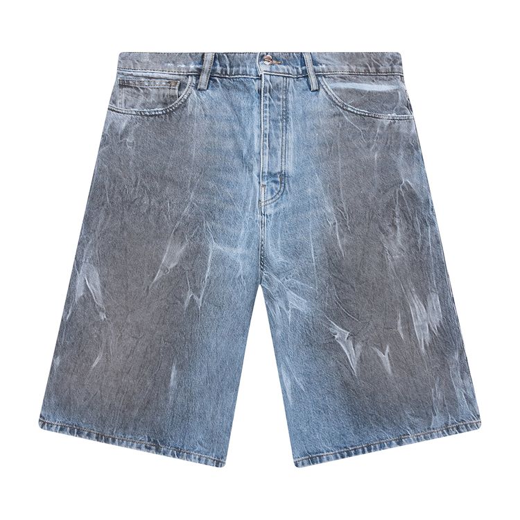 

Шорты Nahmias Thrashed Baggy 5 Pocket Shorts 'Light Wash', синий