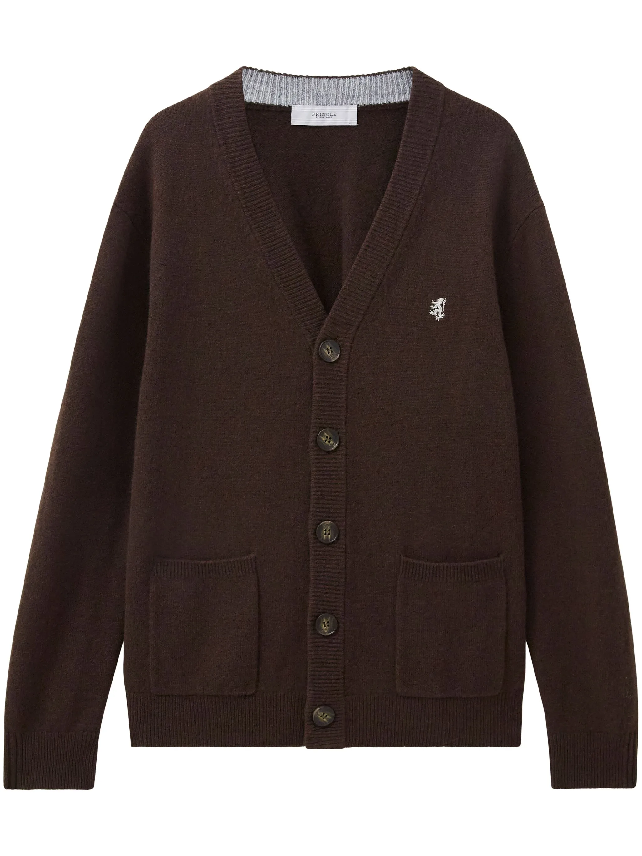 

Шерстяной свитер с V-образным вырезом Pringle Of Scotland, коричневый