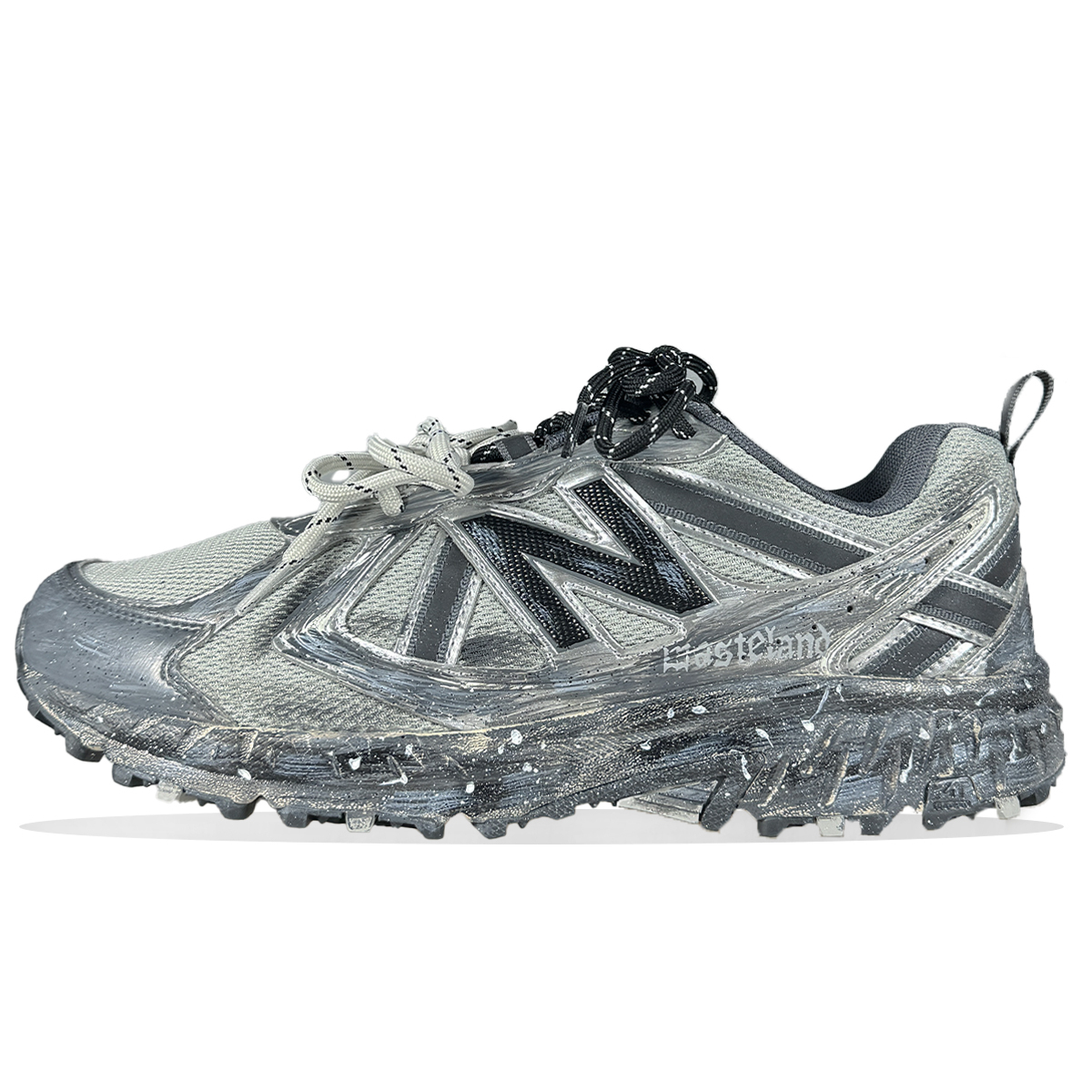 

New Balance NB 410 V5 устойчивые к истиранию низкие кроссовки для бега unisex silver gray 2E