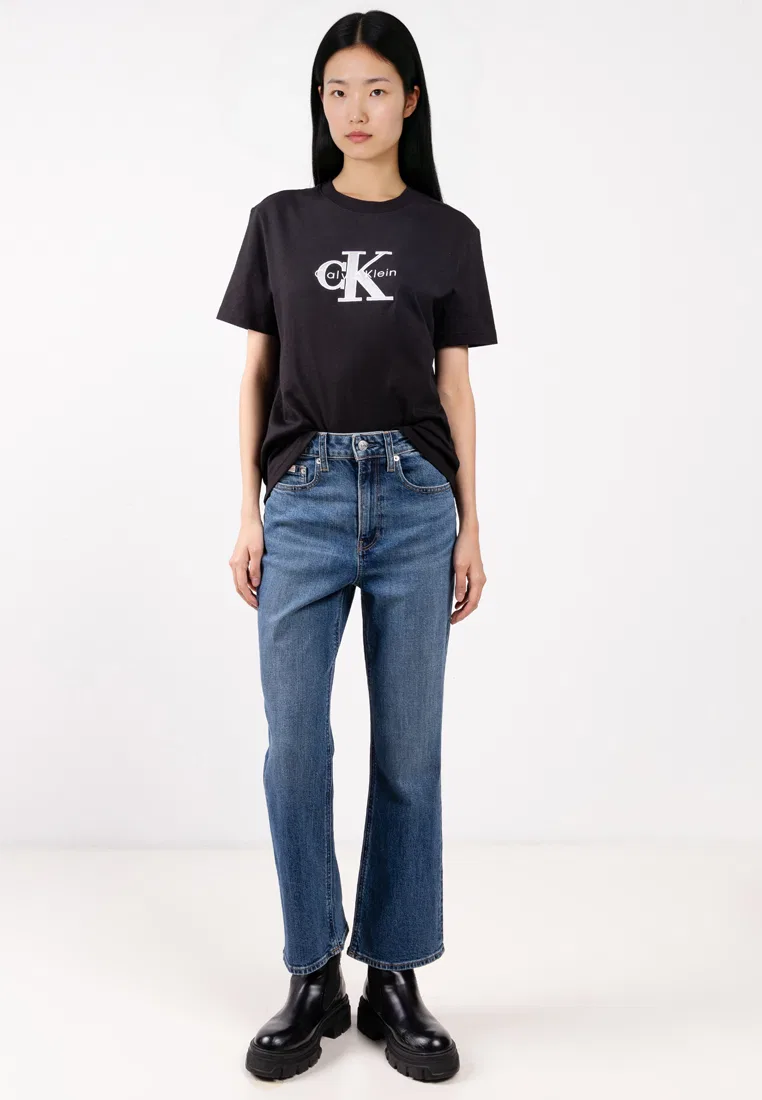 Футболка, с графическим принтом, Calvin Klein Jeans, черный — фото 4