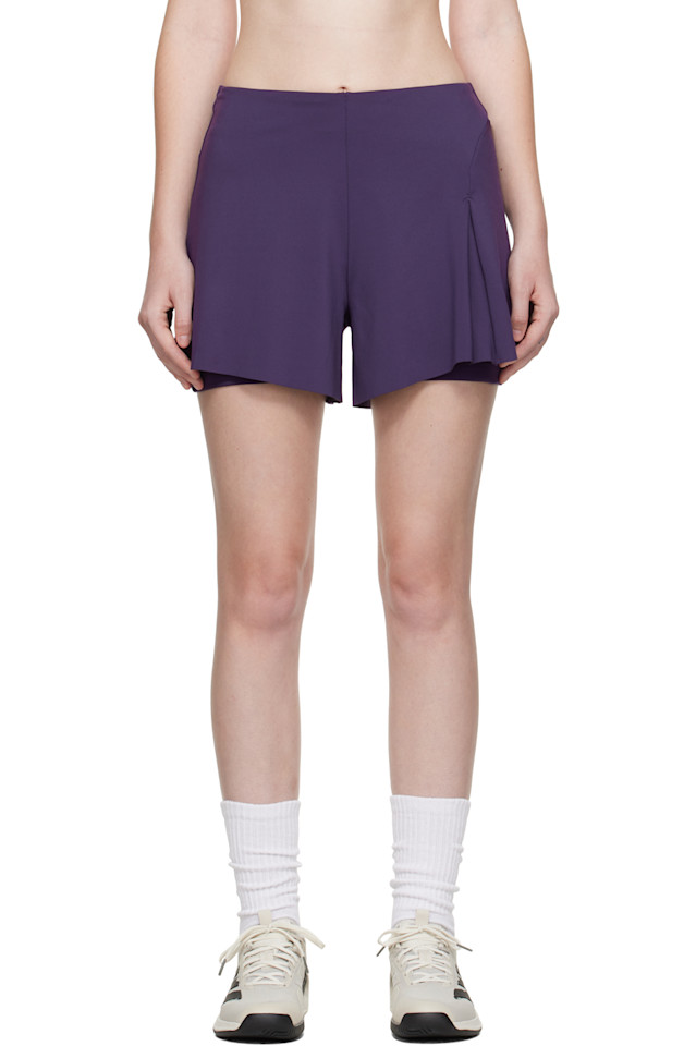 

Y-3 Фиолетовые спортивные шорты для теннисного матча US Open
