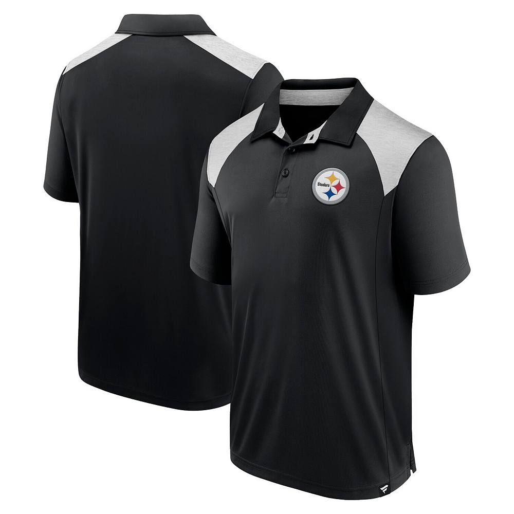 

Мужская рубашка-поло Fanatics Black Pittsburgh Steelers Primary Fanatics Brands - White Label, цвет Stl Black