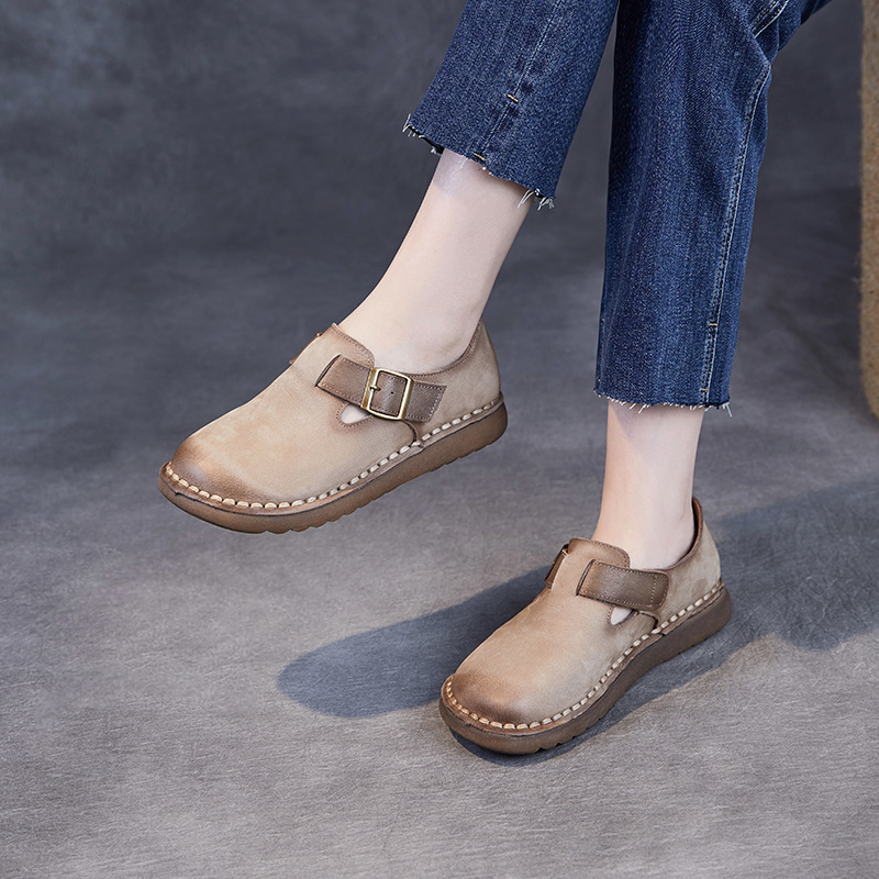 Devanro Женские повседневные туфли-лодочки светло-бежевые, цвет Light Khaki — фото 2