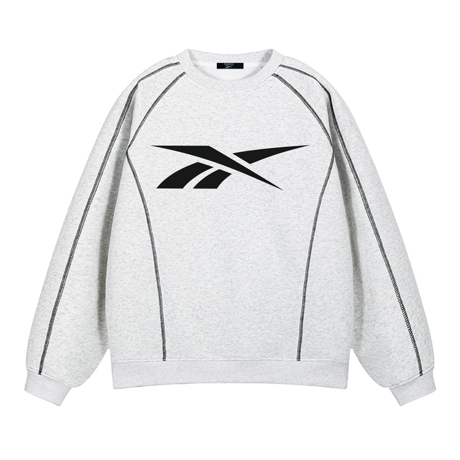 

Свитшот Unisex Crew Neck Moderate Heavyweight Reebok, светло-heather серый