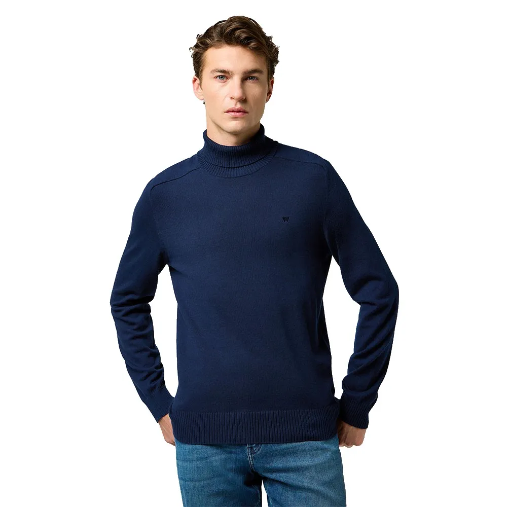 

Свитер Wrangler 112371533 Regular Fit high neck, синий