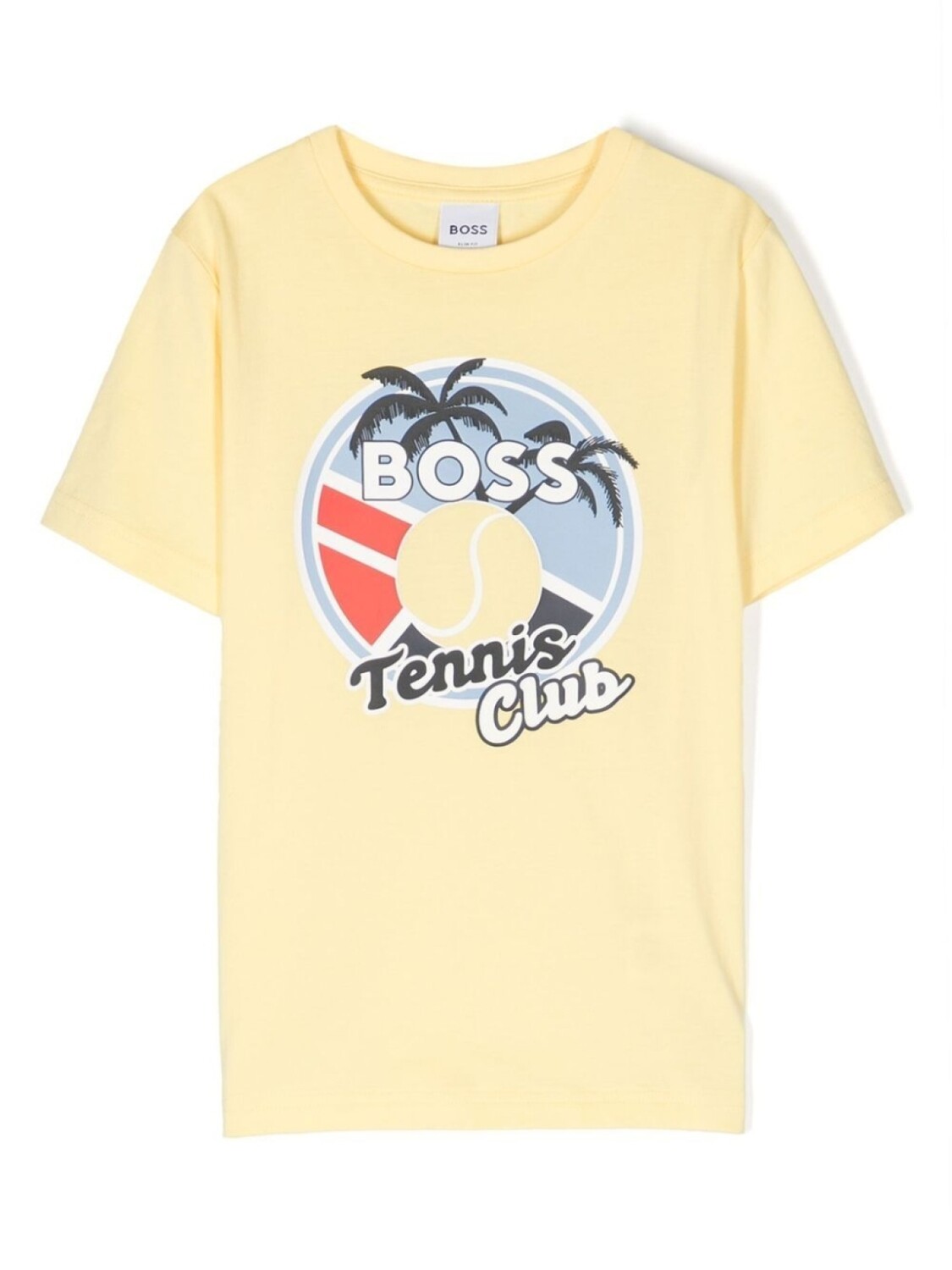

BOSS Kidswear футболка с логотипом, желтый