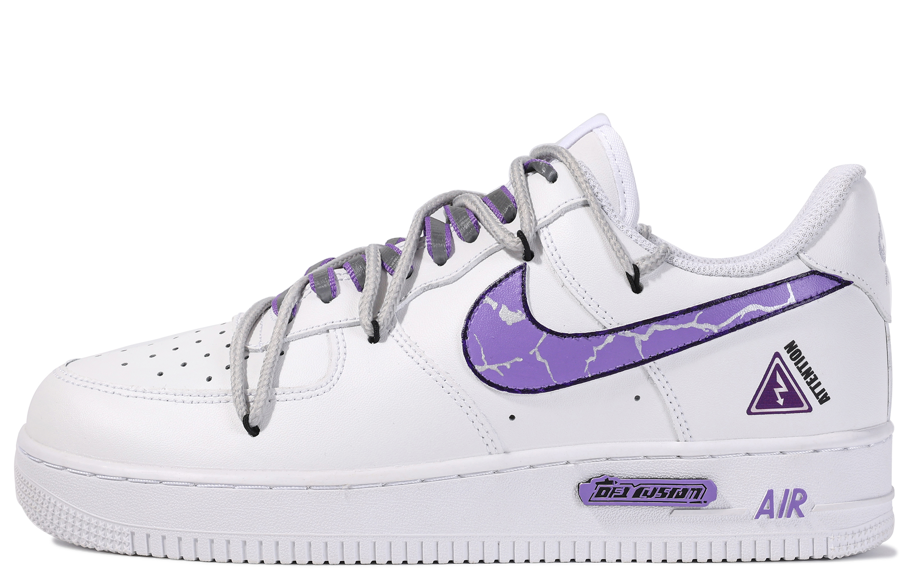 

Кроссовки Nike Air Force 1 Skateboarding Shoes Men Low-top White/purple, белый