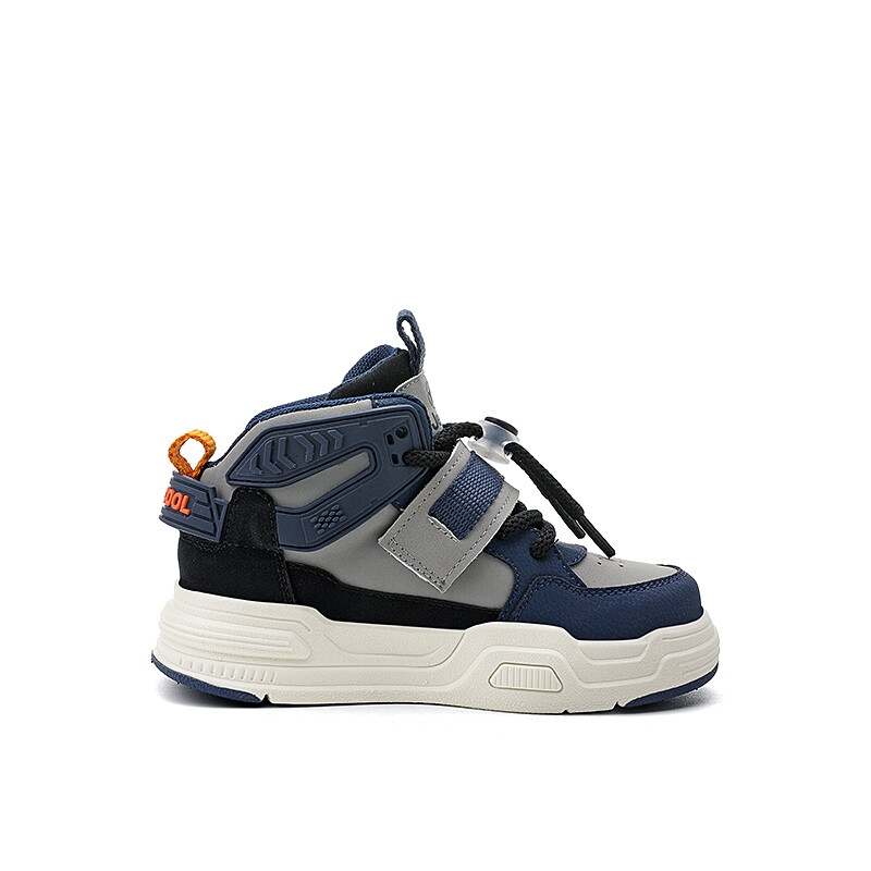 Кроссовки Jeep Kids Skateboarding Shoes Kids High-top Luxury Gold, синий — фото 2