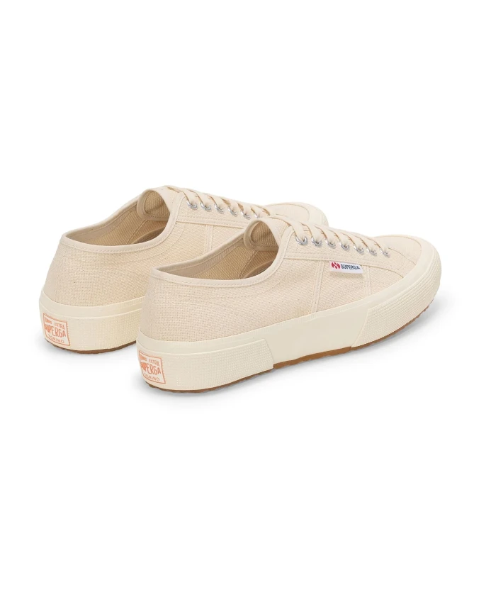 Кроссовки из парусины с металлическими люверсами Superga, бежевый — фото 4