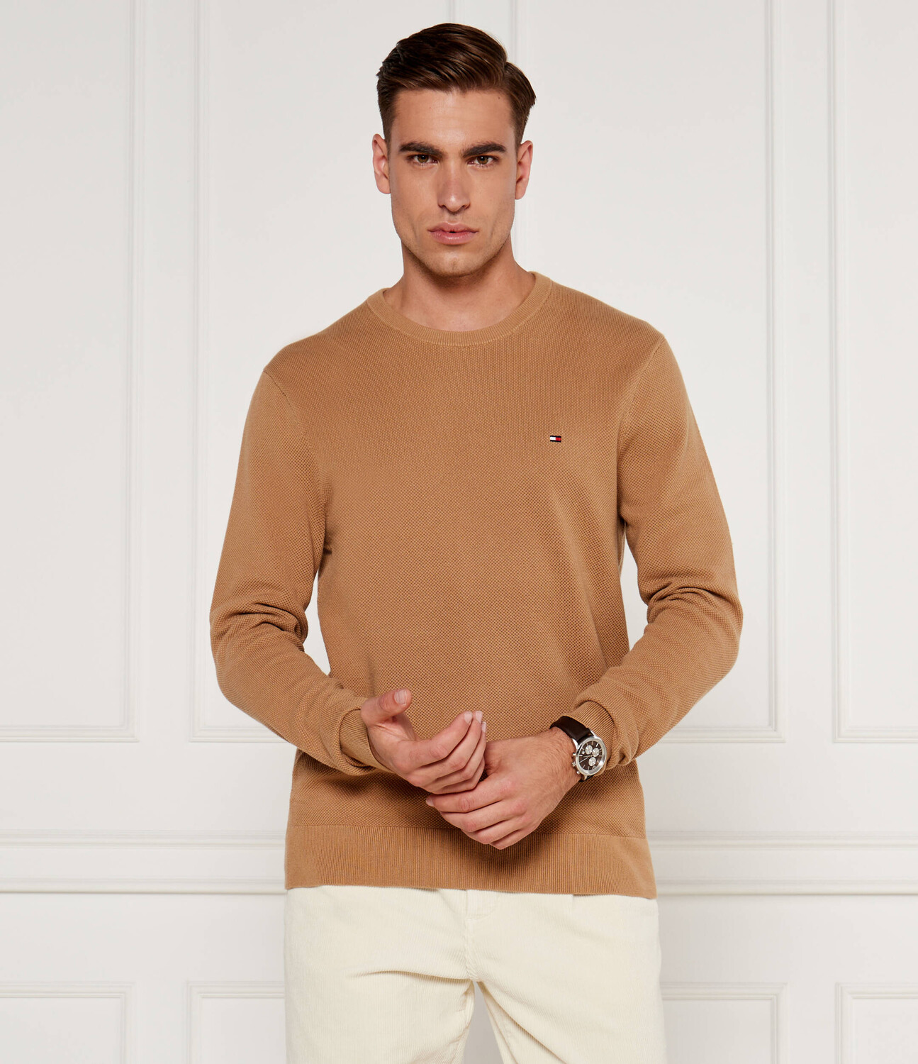 

Свитер Tommy Hilfiger Regular Fit, кэмел