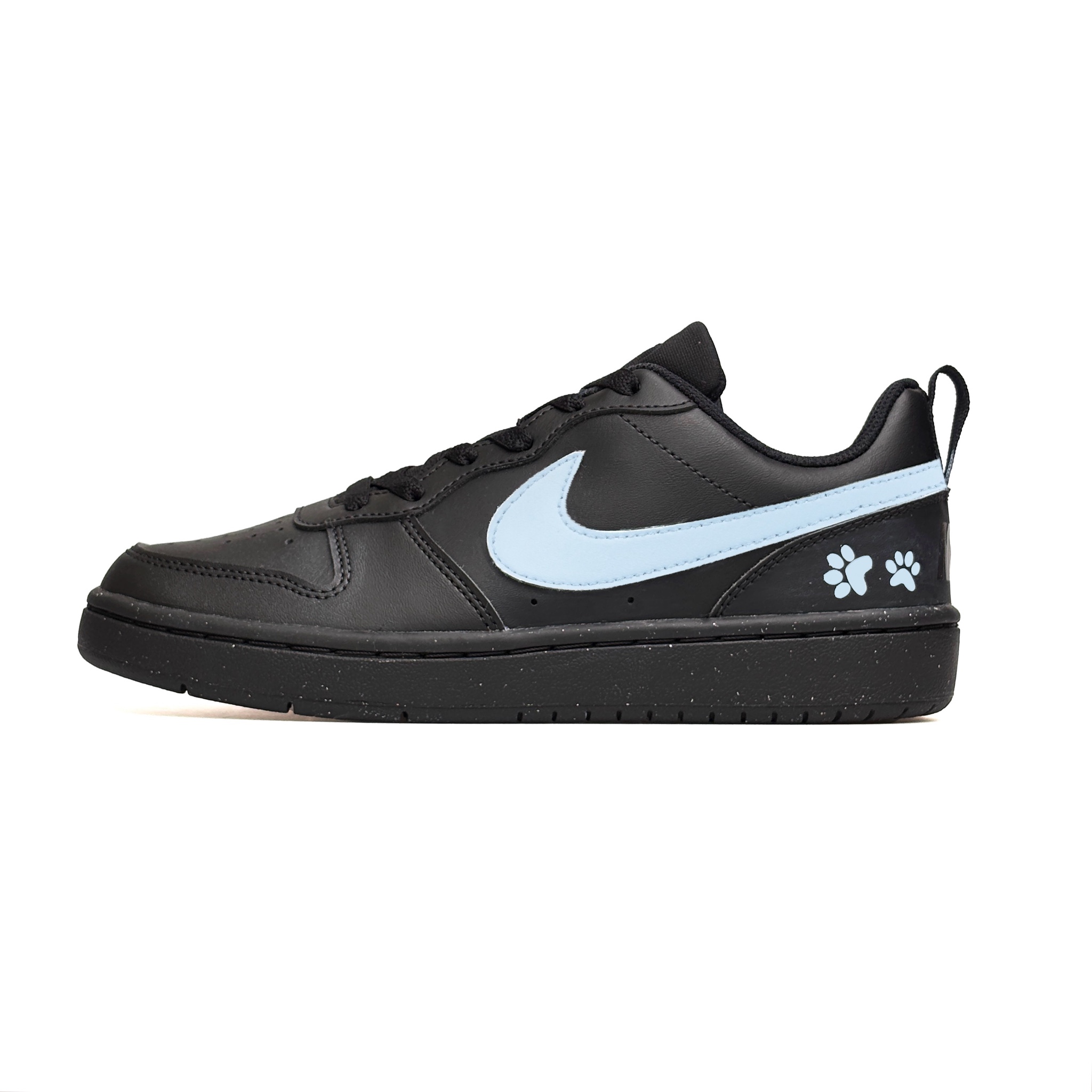 

Nike Кроссовки Court Borough Wadi Slip Resistant Low top Skateboard Shoes Black Blue Kids'