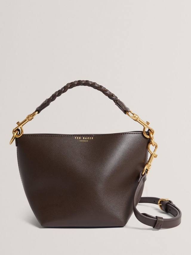 

Кожаная сумка-ведро WAVELY Ted Baker, Brown Choc