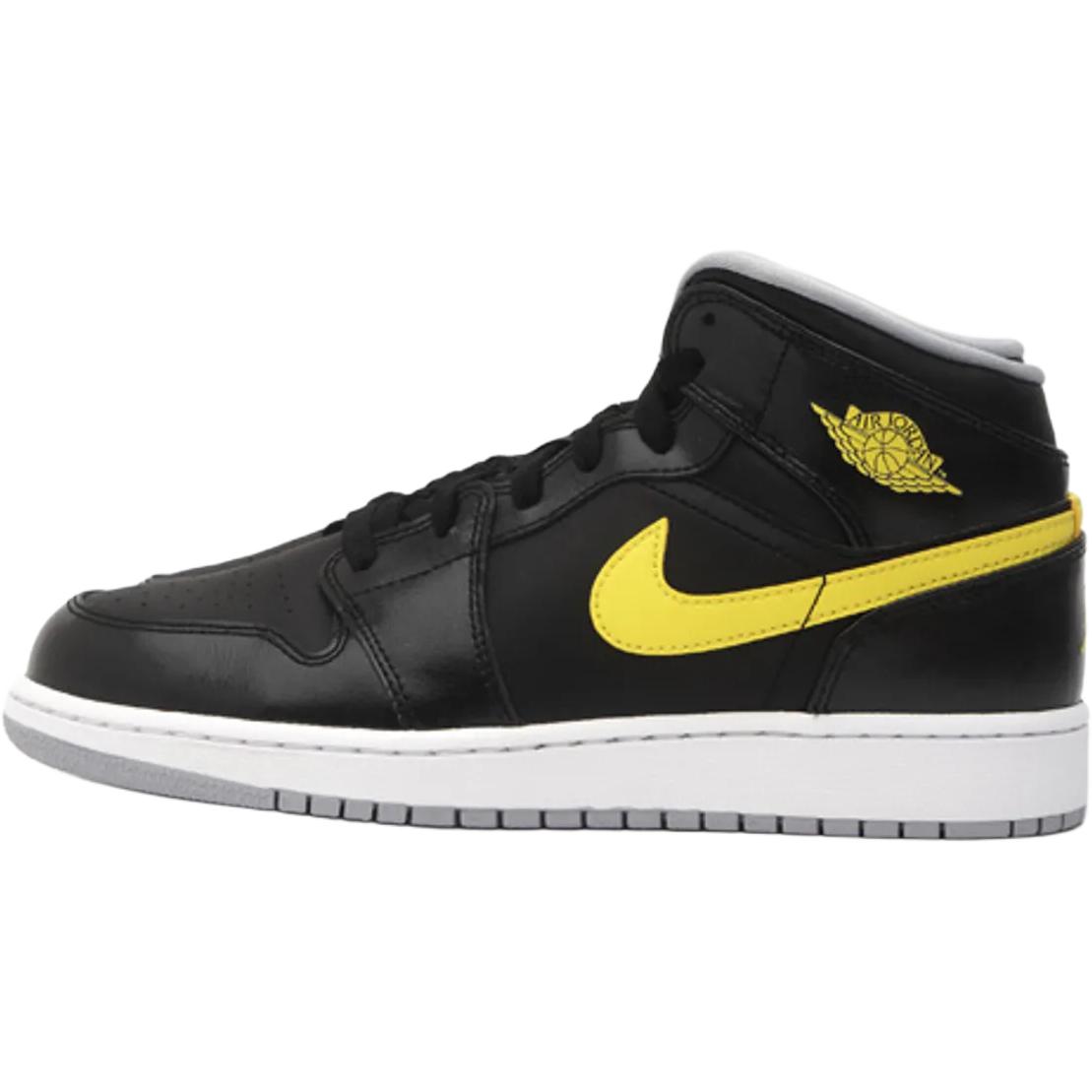 

Jordan Air 1 Mid top детские баскетбольные кроссовки Black для подростков